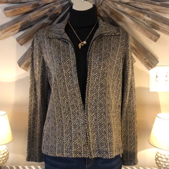 Travel Collection Herringbone Jacket Sz. S - Picture 1 of 8